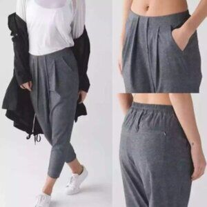 Lululemon & go Keepsake Grey STudio Jogger Pant - Size 8